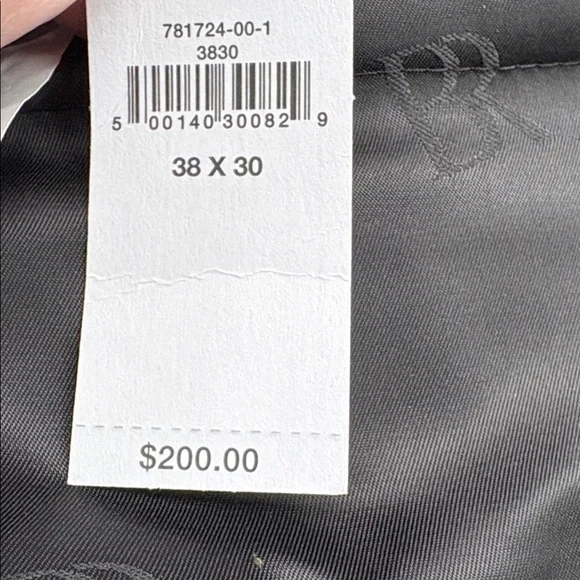 NWT Banana Republic Tailored Fit Tuxedo Black Suit Pant Sz 38 x 30 (#781724)